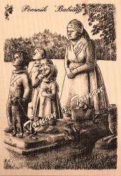 Pomník – Babička s dětmi