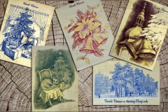 Vánoční pohlednice na dýze - tisk